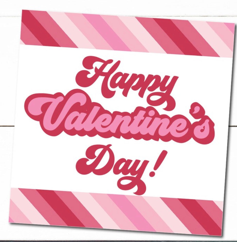 Freebie - Retro Valentine's Day Tag