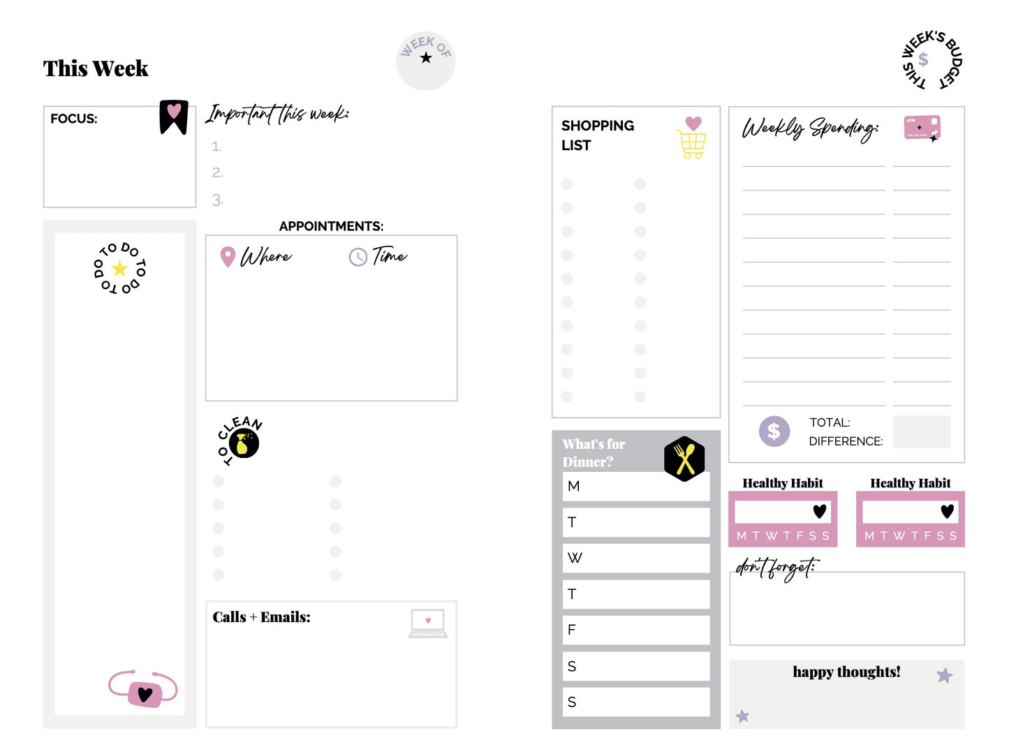 Digital Mom Planner
