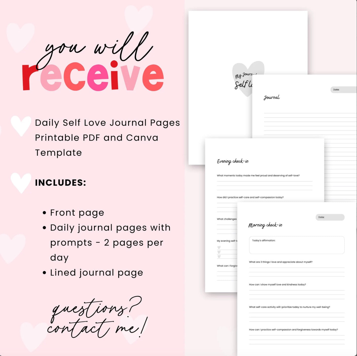 Freebie - Digital Self Love Journal