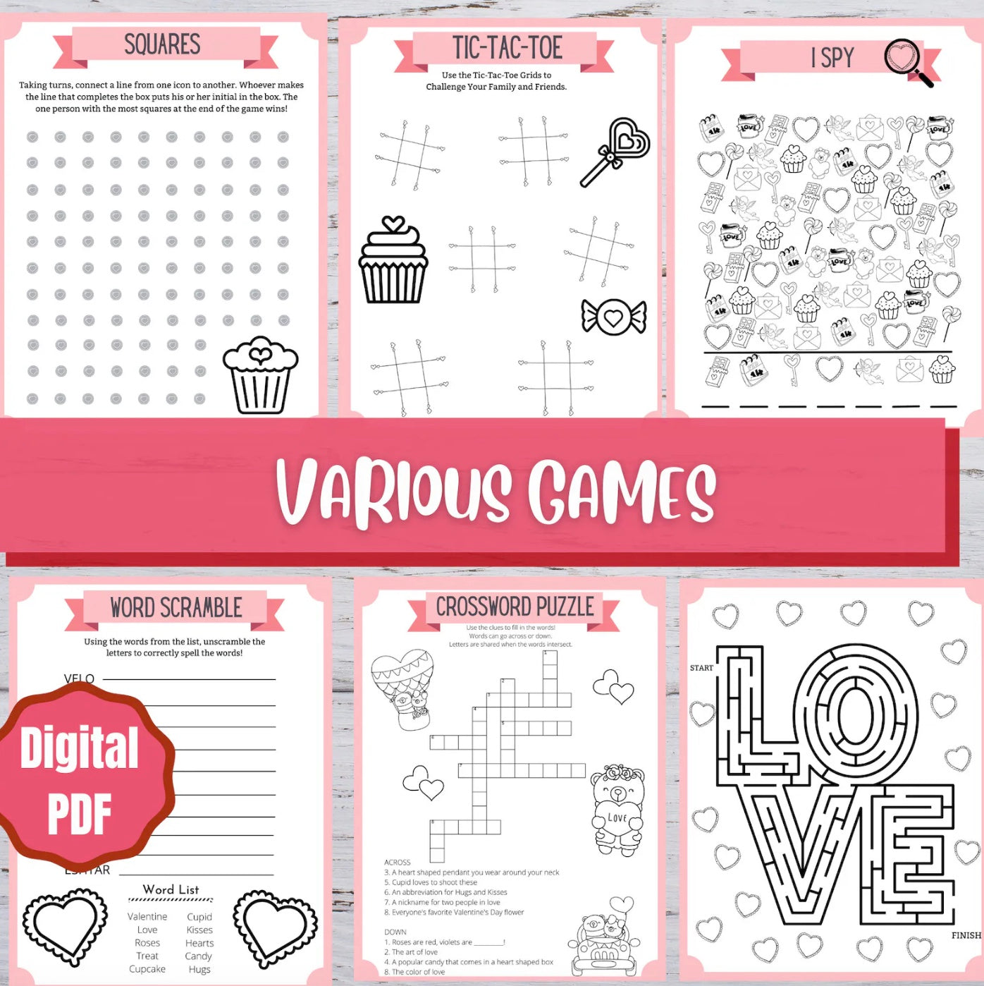 Freebie - Valentine's Day Activity Pages