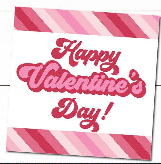 Freebie - Retro Valentine's Day Tag