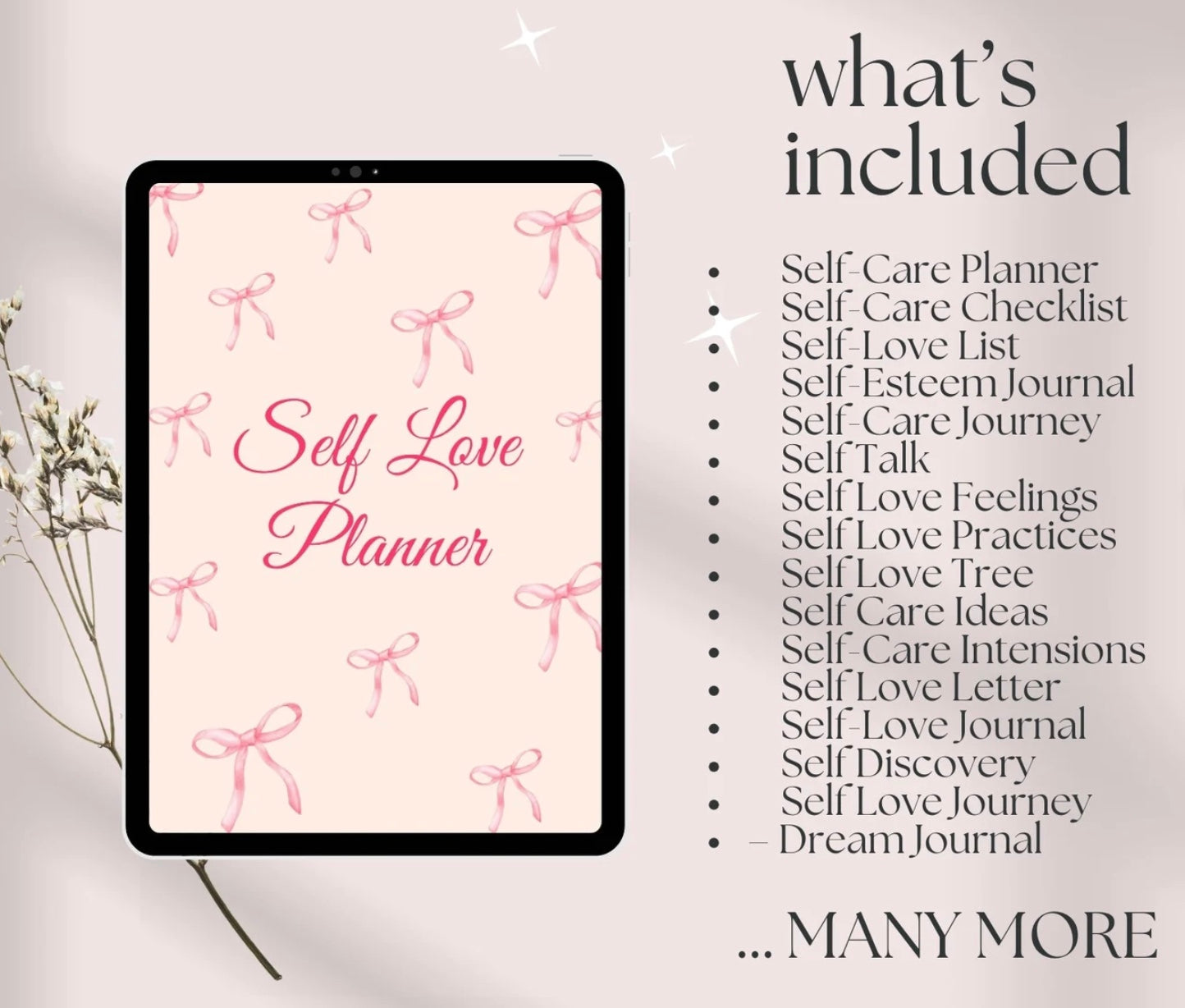 ✨ Self-Love Digital Planner – A Guided Journal for Confidence &amp; Growth ✨