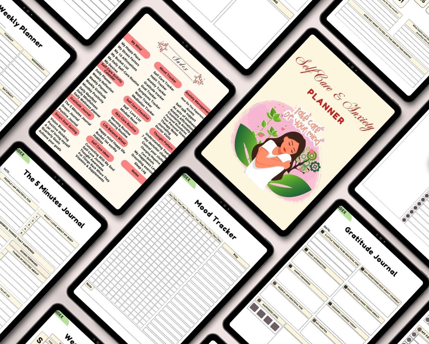 🌿 Self-Care & Anxiety Digital Journal – Find Calm &amp; Balance in Your Daily Life 🌿