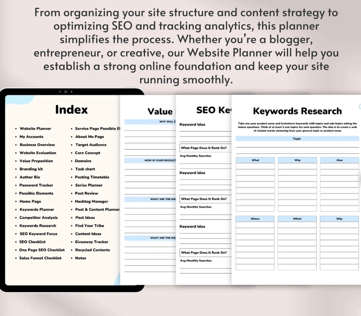 💻 Website Planner – Build & Organize Your Dream Website with Ease! 💻